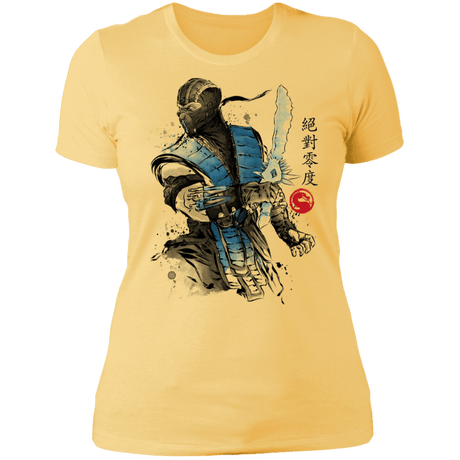 T-Shirts Banana Cream/ / S Ice Warrior Sumi-E Women's Premium T-Shirt
