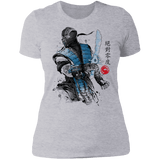 T-Shirts Heather Grey / S Ice Warrior Sumi-E Women's Premium T-Shirt