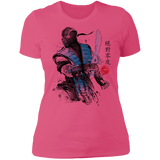 T-Shirts Hot Pink / S Ice Warrior Sumi-E Women's Premium T-Shirt