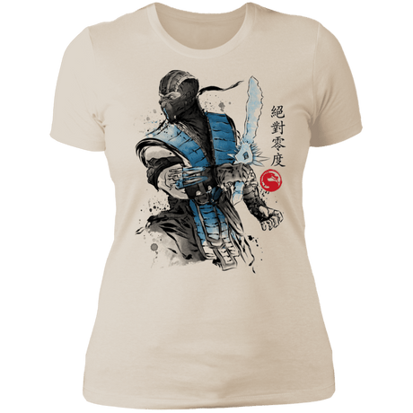 T-Shirts Ivory/ / S Ice Warrior Sumi-E Women's Premium T-Shirt