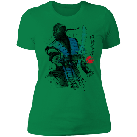 T-Shirts Kelly Green / S Ice Warrior Sumi-E Women's Premium T-Shirt