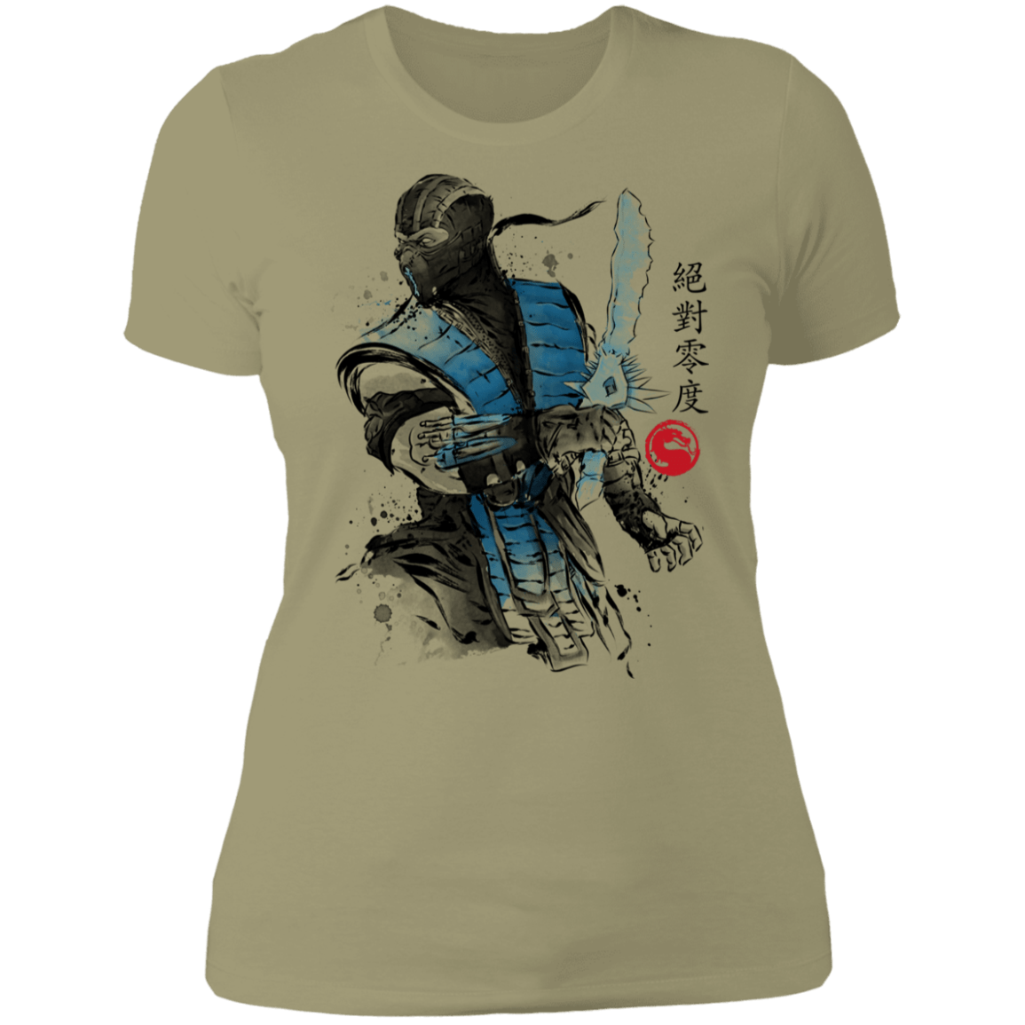 T-Shirts Light Olive / S Ice Warrior Sumi-E Women's Premium T-Shirt