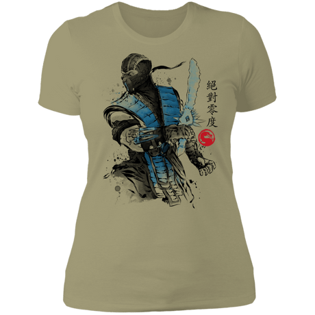 T-Shirts Light Olive / S Ice Warrior Sumi-E Women's Premium T-Shirt