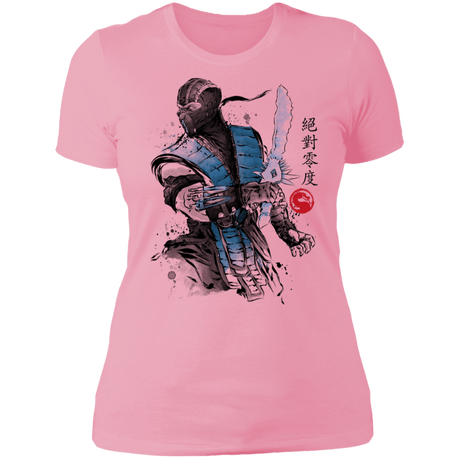 T-Shirts Light Pink / S Ice Warrior Sumi-E Women's Premium T-Shirt