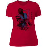 T-Shirts Red / S Ice Warrior Sumi-E Women's Premium T-Shirt