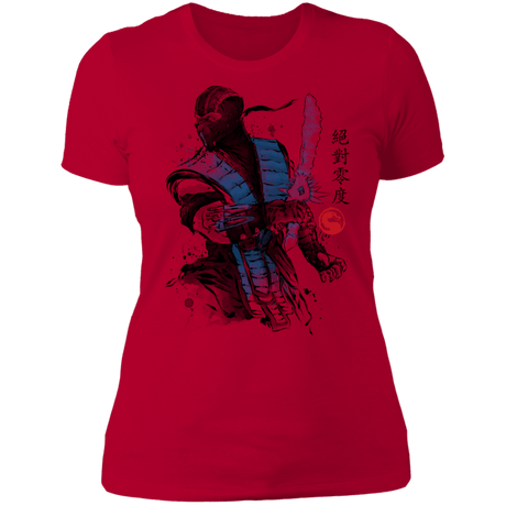 T-Shirts Red / S Ice Warrior Sumi-E Women's Premium T-Shirt