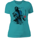 T-Shirts Tahiti Blue / S Ice Warrior Sumi-E Women's Premium T-Shirt