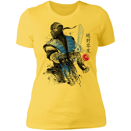 T-Shirts Vibrant Yellow / S Ice Warrior Sumi-E Women's Premium T-Shirt