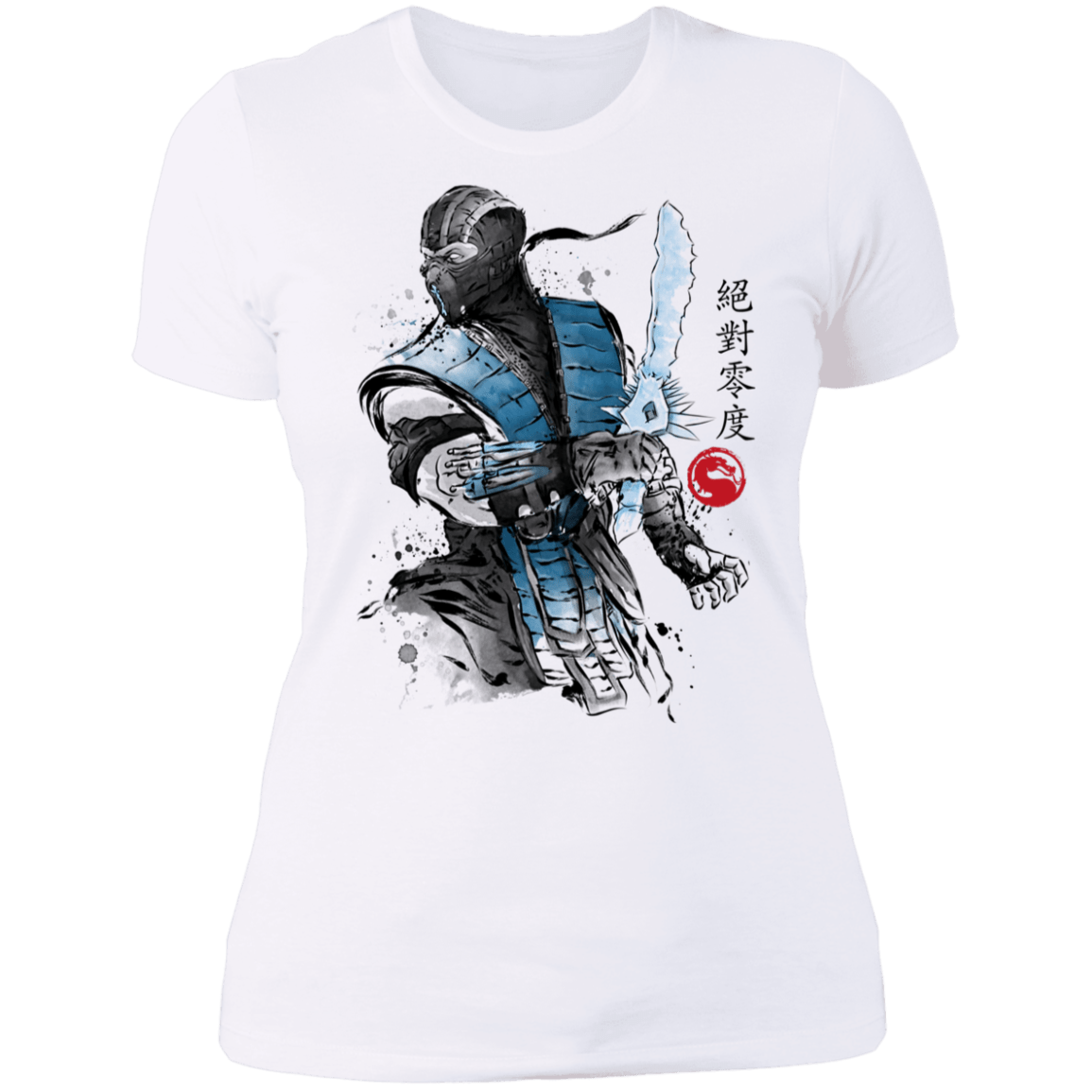 T-Shirts White / S Ice Warrior Sumi-E Women's Premium T-Shirt