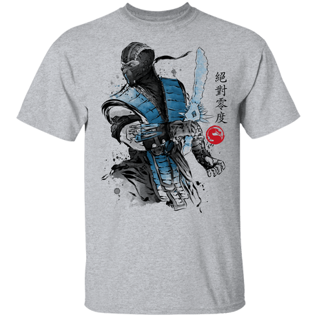 T-Shirts Sport Grey / YXS Ice Warrior Sumi-E Youth T-Shirt