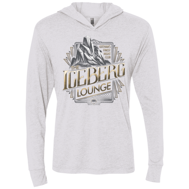 T-Shirts Heather White / X-Small Iceberg Lounge Triblend Long Sleeve Hoodie Tee