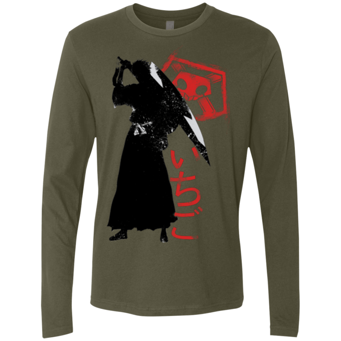 T-Shirts Military Green / Small Ichigo Men's Premium Long Sleeve