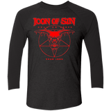 T-Shirts Vintage Black/Vintage Black / X-Small Icon of Sin Men's Triblend 3/4 Sleeve