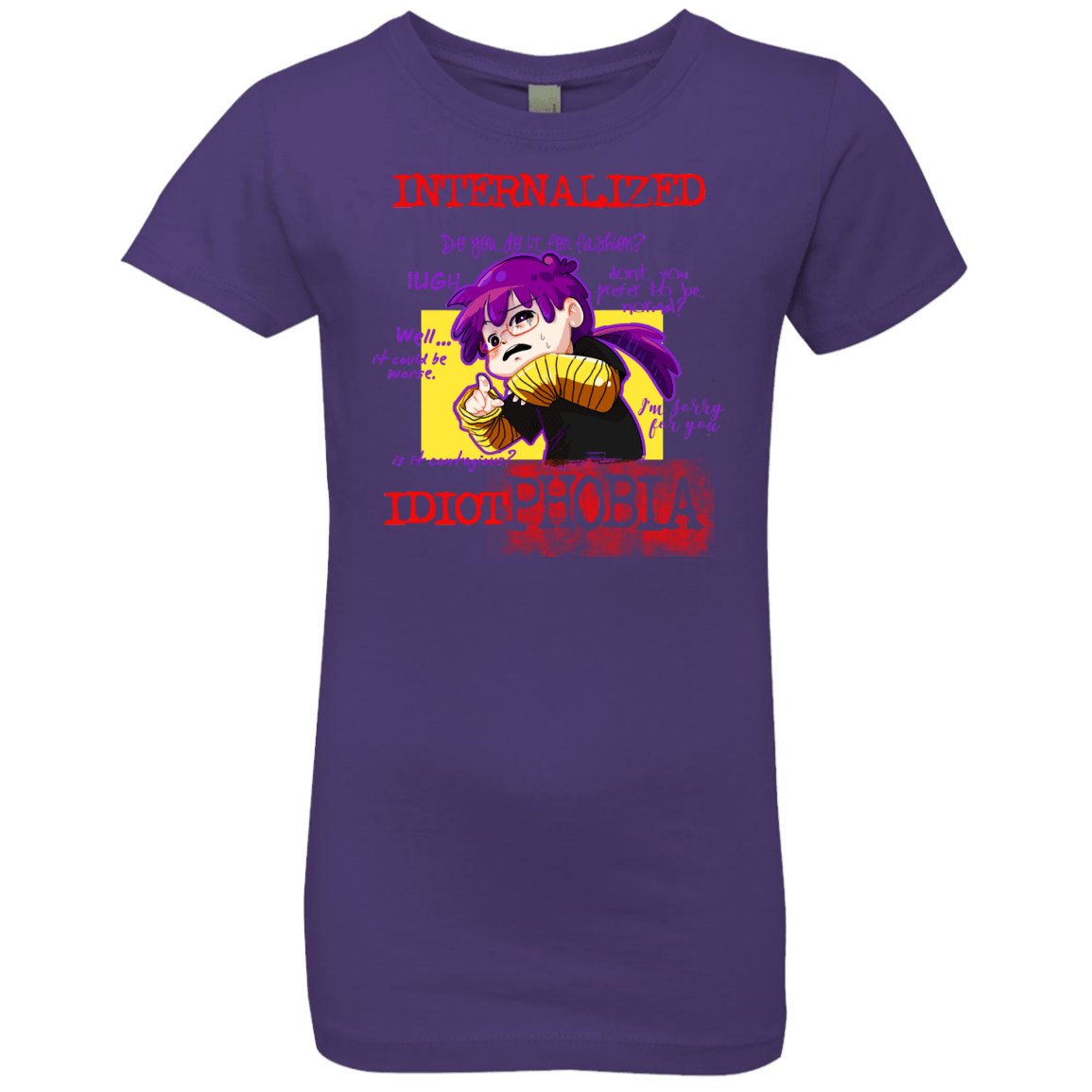 Idiot phobia Girls Premium T-Shirt