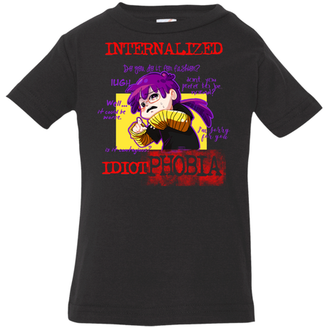 T-Shirts Black / 6 Months Idiot phobia Infant Premium T-Shirt