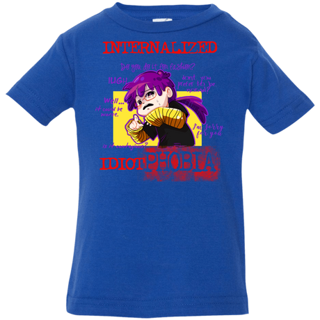 T-Shirts Royal / 6 Months Idiot phobia Infant Premium T-Shirt
