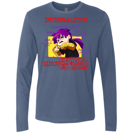 T-Shirts Indigo / Small Idiot phobia Men's Premium Long Sleeve