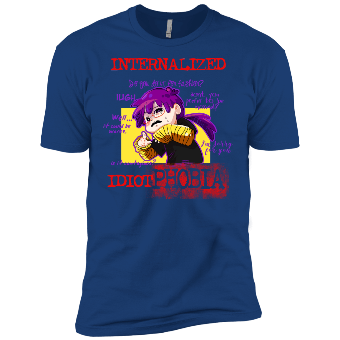 T-Shirts Royal / X-Small Idiot phobia Men's Premium T-Shirt