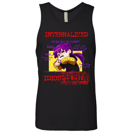 T-Shirts Black / Small Idiot phobia Men's Premium Tank Top