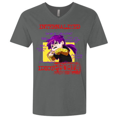 T-Shirts Heavy Metal / X-Small Idiot phobia Men's Premium V-Neck