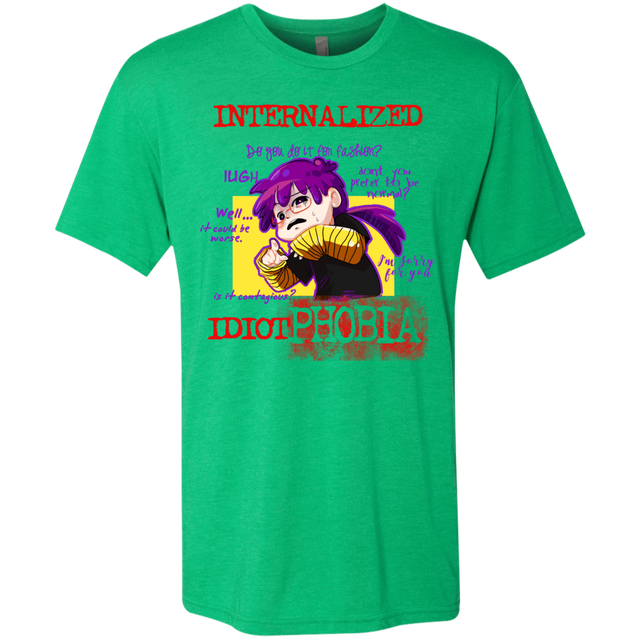 T-Shirts Envy / Small Idiot phobia Men's Triblend T-Shirt