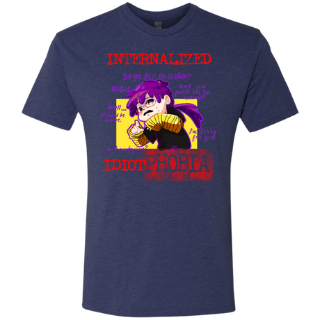 T-Shirts Vintage Navy / Small Idiot phobia Men's Triblend T-Shirt