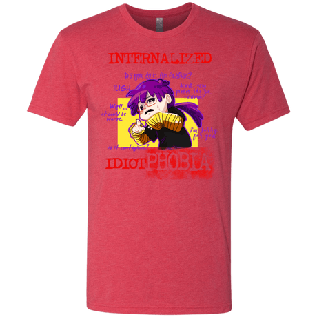 T-Shirts Vintage Red / Small Idiot phobia Men's Triblend T-Shirt