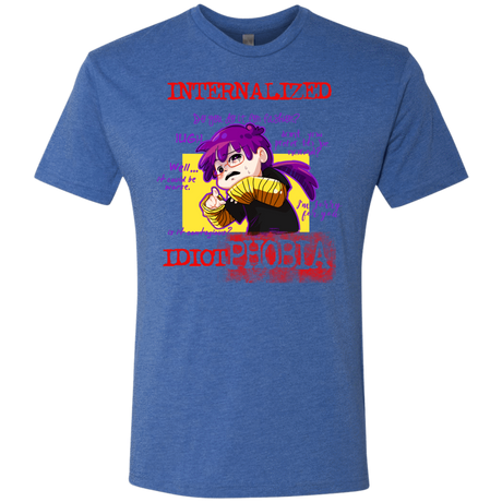 T-Shirts Vintage Royal / Small Idiot phobia Men's Triblend T-Shirt