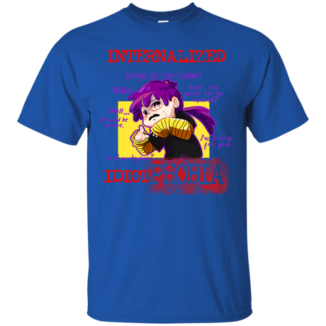 T-Shirts Royal / Small Idiot phobia T-Shirt
