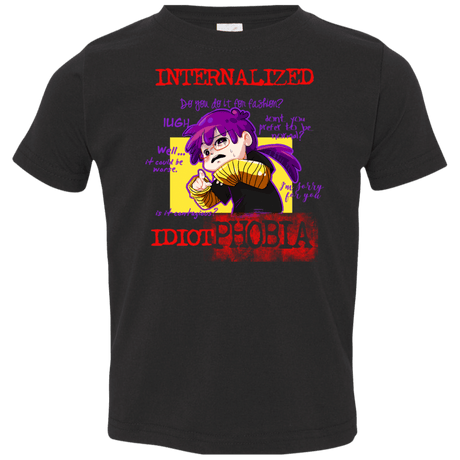 T-Shirts Black / 2T Idiot phobia Toddler Premium T-Shirt