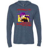 T-Shirts Indigo / X-Small Idiot phobia Triblend Long Sleeve Hoodie Tee