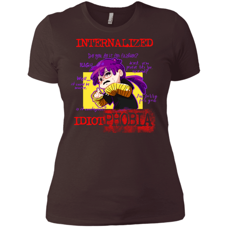 T-Shirts Dark Chocolate / X-Small Idiot phobia Women's Premium T-Shirt