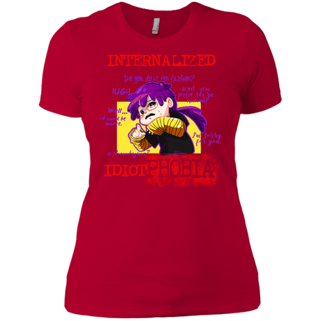 T-Shirts Red / X-Small Idiot phobia Women's Premium T-Shirt
