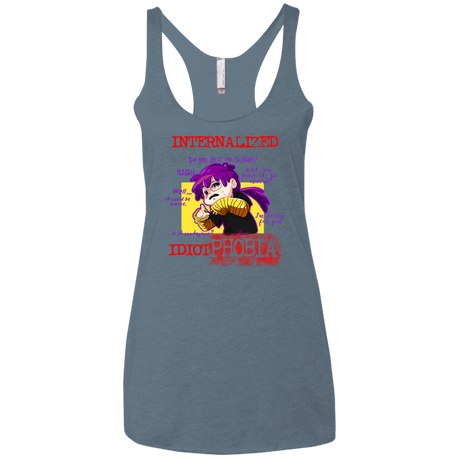 T-Shirts Indigo / X-Small Idiot phobia Women's Triblend Racerback Tank