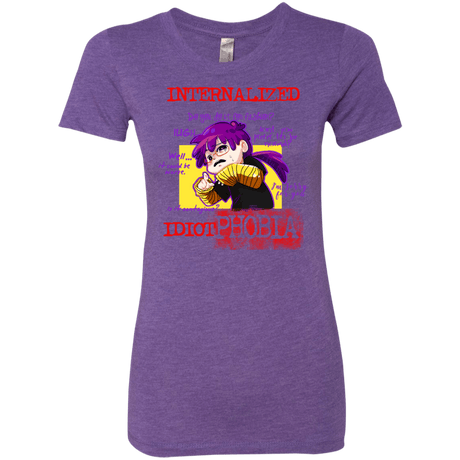 T-Shirts Purple Rush / Small Idiot phobia Women's Triblend T-Shirt