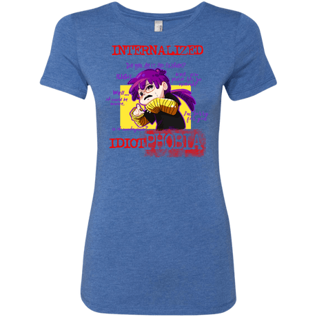 T-Shirts Vintage Royal / Small Idiot phobia Women's Triblend T-Shirt