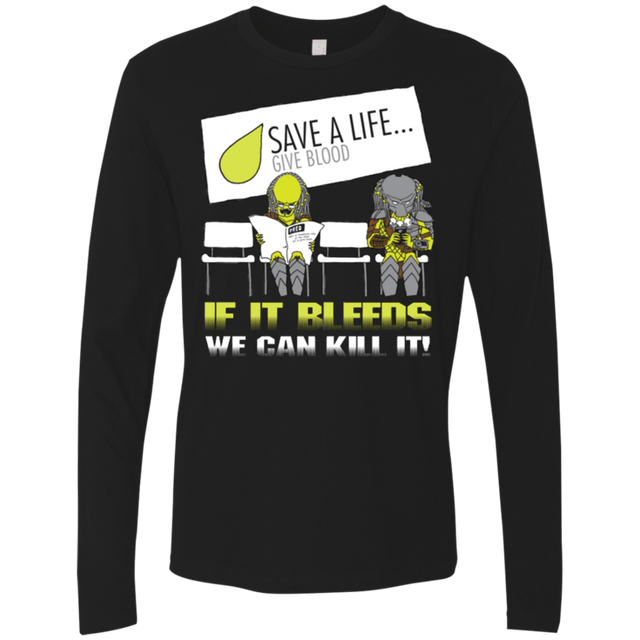 T-Shirts Black / Small If It Bleeds We Can Kill It Men's Premium Long Sleeve