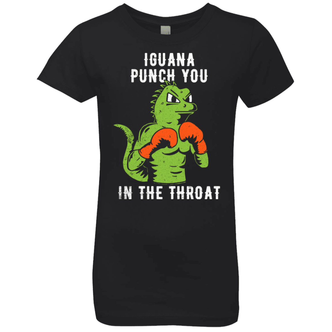 T-Shirts Black / YXS Iguana Punch You Girls Premium T-Shirt