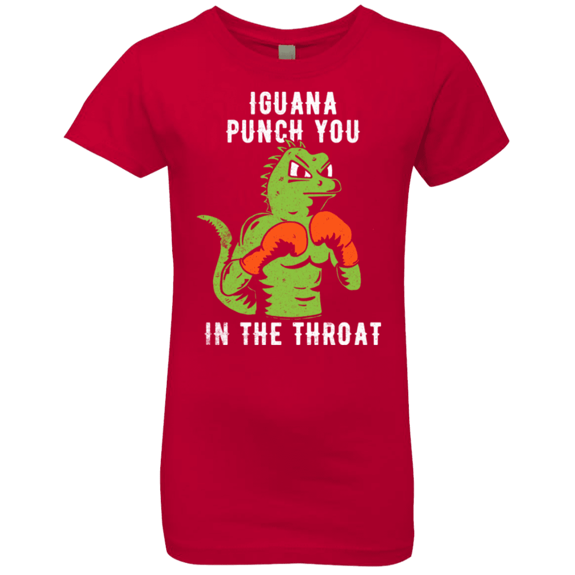 T-Shirts Red / YXS Iguana Punch You Girls Premium T-Shirt