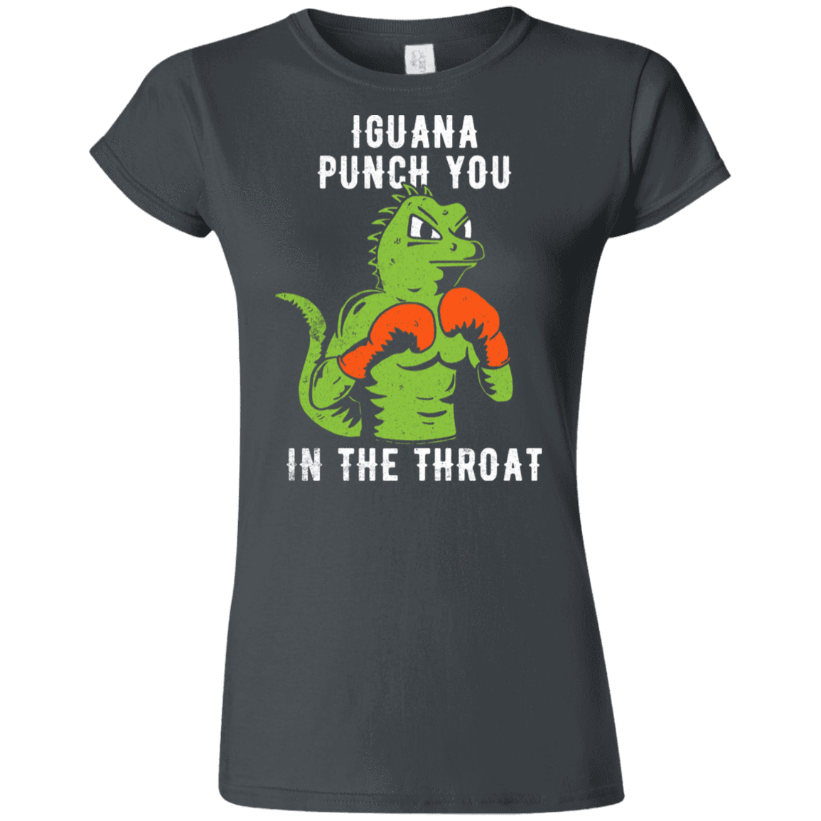 T-Shirts Charcoal / S Iguana Punch You Junior Slimmer-Fit T-Shirt