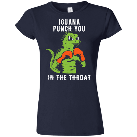 T-Shirts Navy / S Iguana Punch You Junior Slimmer-Fit T-Shirt