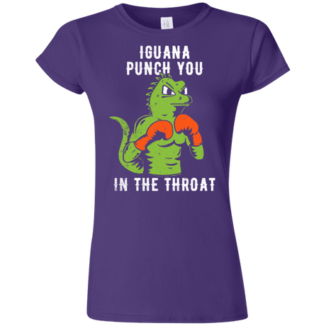 T-Shirts Purple / S Iguana Punch You Junior Slimmer-Fit T-Shirt