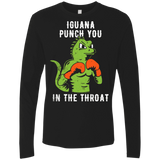 T-Shirts Black / S Iguana Punch You Men's Premium Long Sleeve