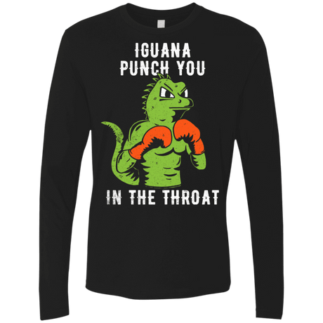 T-Shirts Black / S Iguana Punch You Men's Premium Long Sleeve