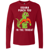 T-Shirts Cardinal / S Iguana Punch You Men's Premium Long Sleeve