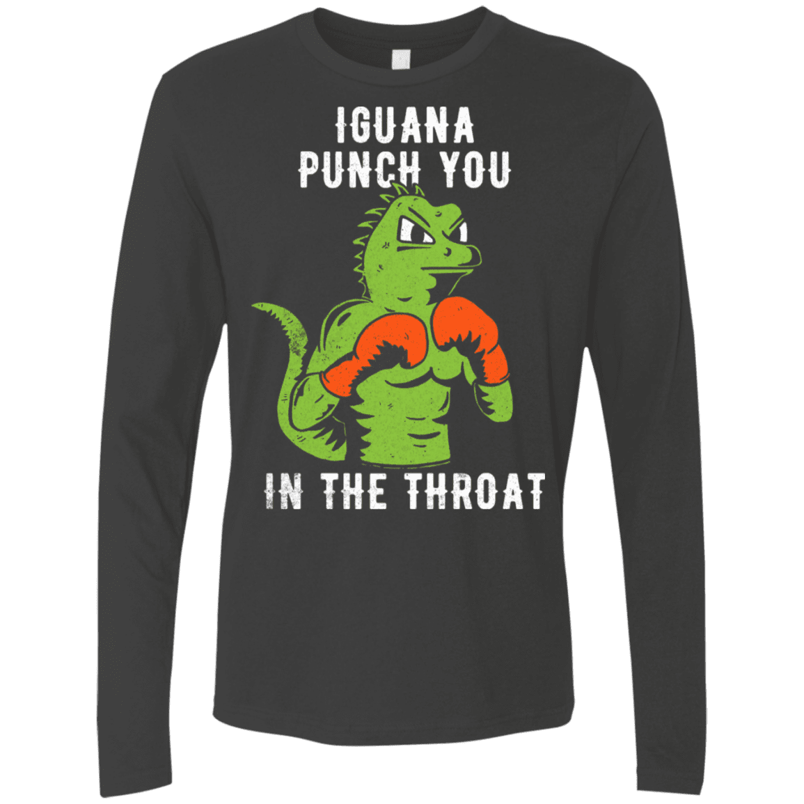 T-Shirts Heavy Metal / S Iguana Punch You Men's Premium Long Sleeve