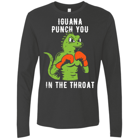 T-Shirts Heavy Metal / S Iguana Punch You Men's Premium Long Sleeve