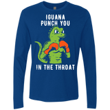 T-Shirts Royal / S Iguana Punch You Men's Premium Long Sleeve