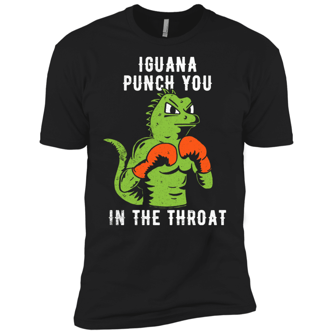 T-Shirts Black / X-Small Iguana Punch You Men's Premium T-Shirt