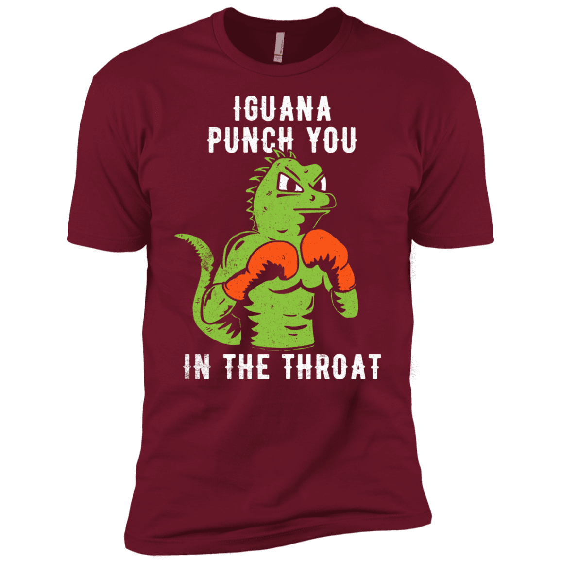 T-Shirts Cardinal / X-Small Iguana Punch You Men's Premium T-Shirt